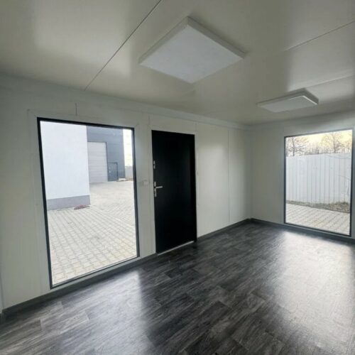 Kantoorunit 5x3 m voor buiten – modulaire units 11 Binnenkant kantoorunit, standaard uitgevoerd